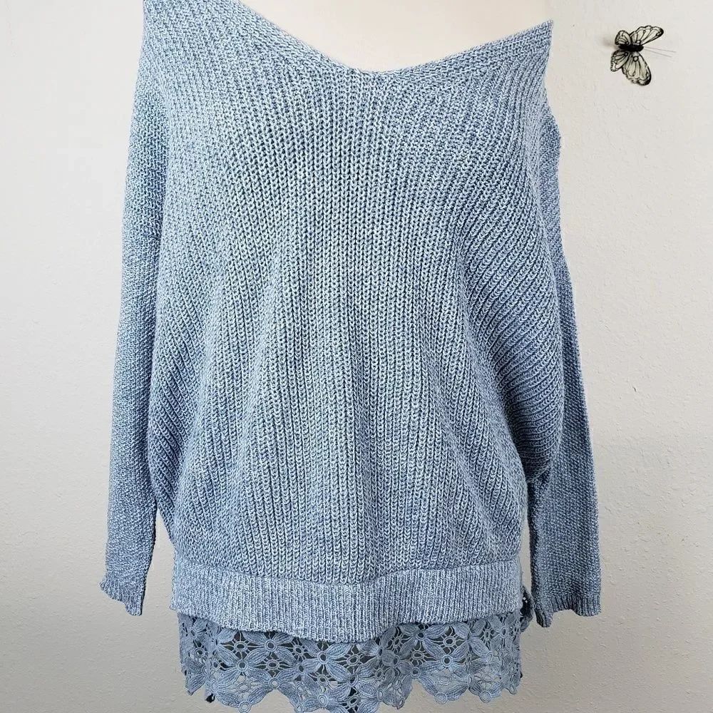 Kimchi blue urban outfitters slouchy blue sweater